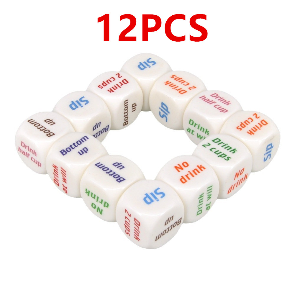 Party Games Bachelorette - 12 stuks drinken dobbelstenen rollende beslisser