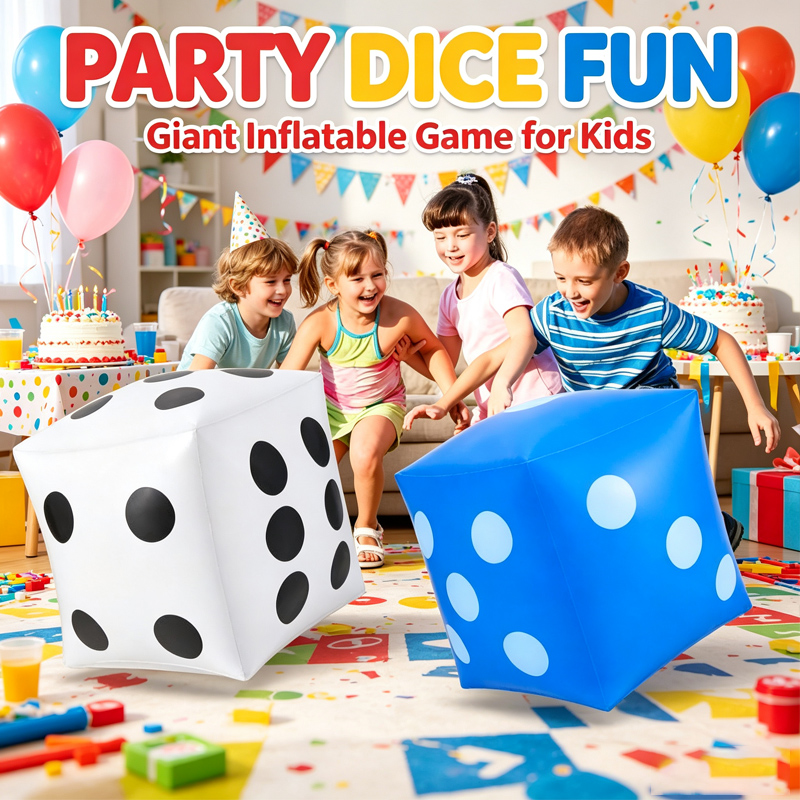 Party Games Gamecube - Reuze opblaasbare PVC dobbelstenen spel voor