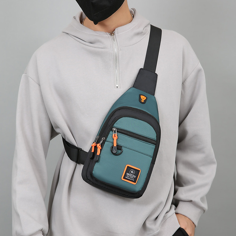 Sack Race Bag - Casual herenborsttas Nylon kleine schoudertas Hardlopen