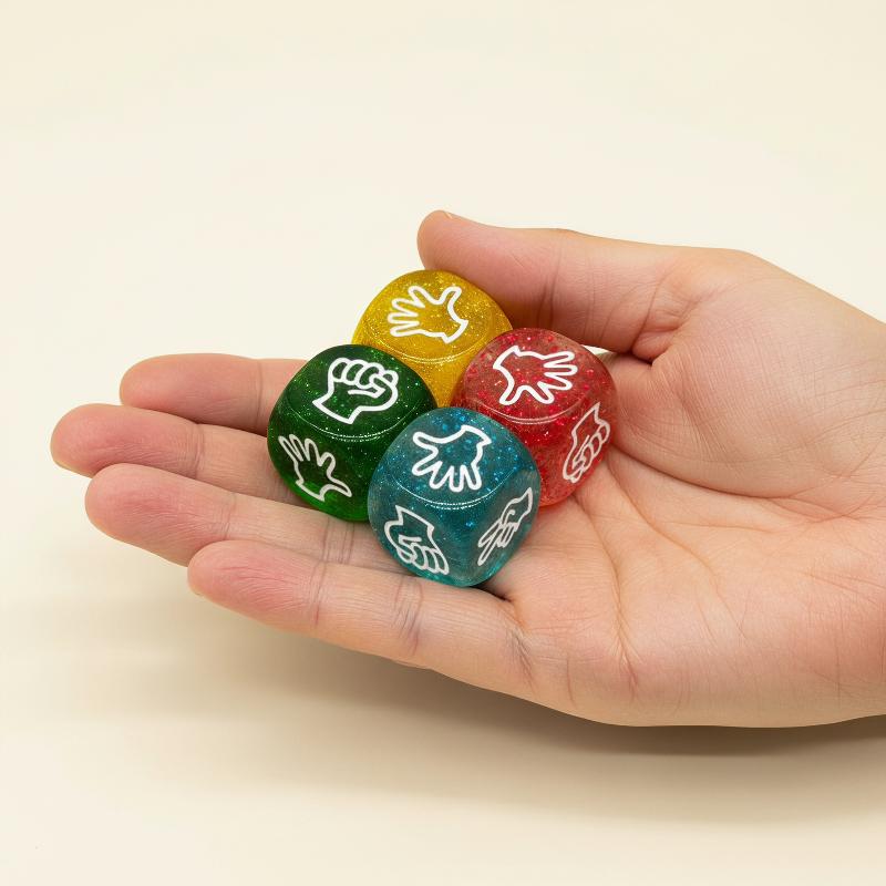 Party Games Kid Friendly - 20MM Creatief Grappig Vinger-Graalspel met Dobbelstenen,