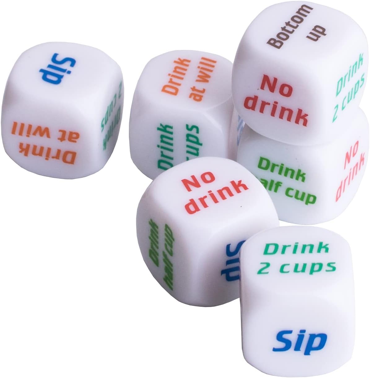 12 stuks drinken dobbelstenen  - Party Games Bachelorette recensie en prijs