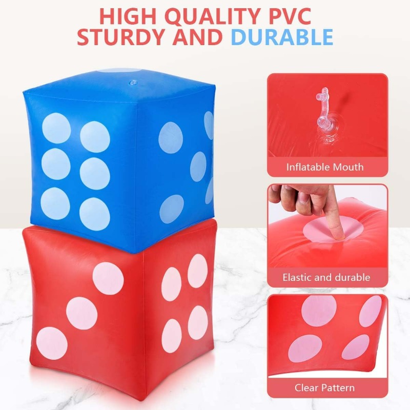 Reuze opblaasbare PVC dobbelst - Party Games Gamecube recensie en prijs