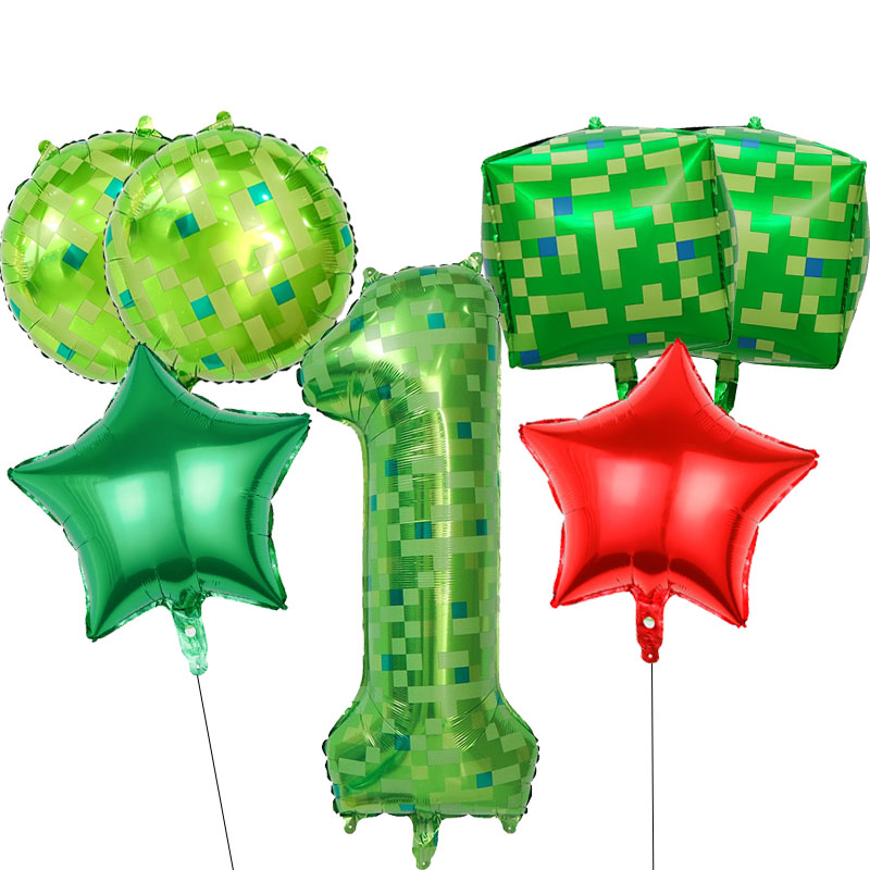 7-delige pixel thema ballonnen - Party Games Gamecube recensie en prijs
