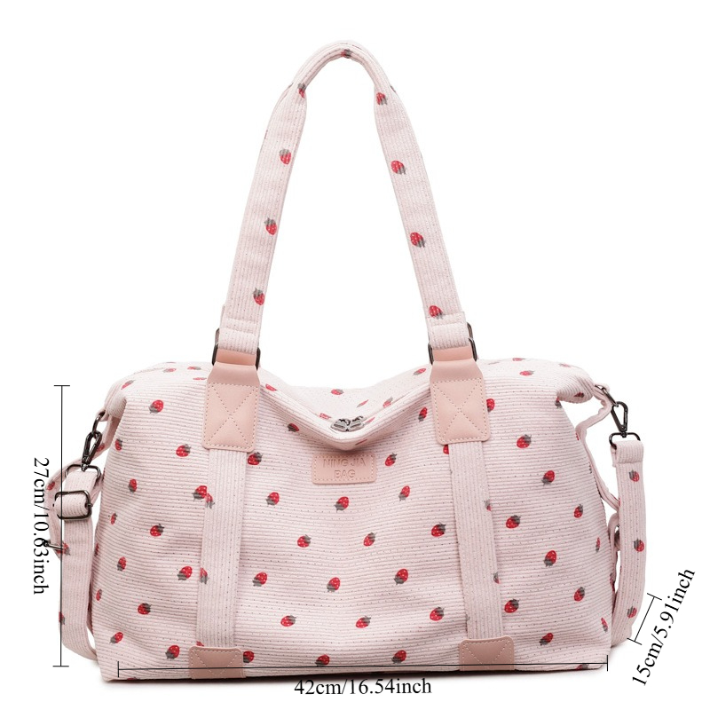 Corduroy reistas met grote cap - Sack Race Bag recensie en prijs