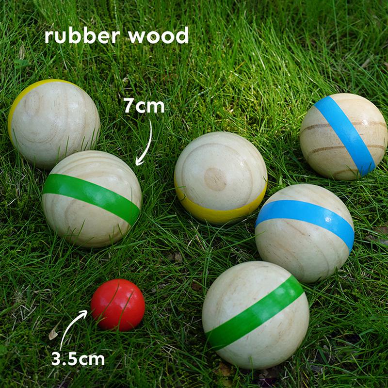7 stuks houten jeu-de-ball bal - Bocce Ball Lawn recensie en prijs