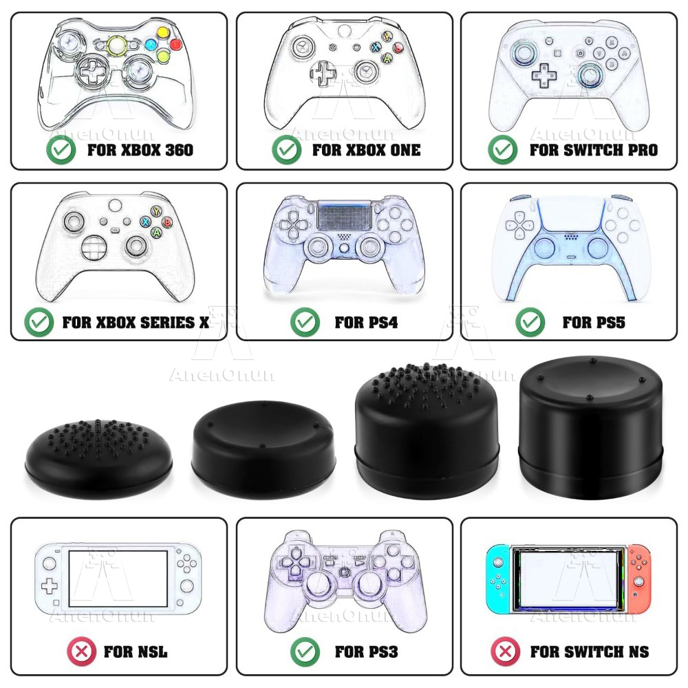 8PCS Thumb Grip Caps Controlle - Party Games Playstation recensie en prijs
