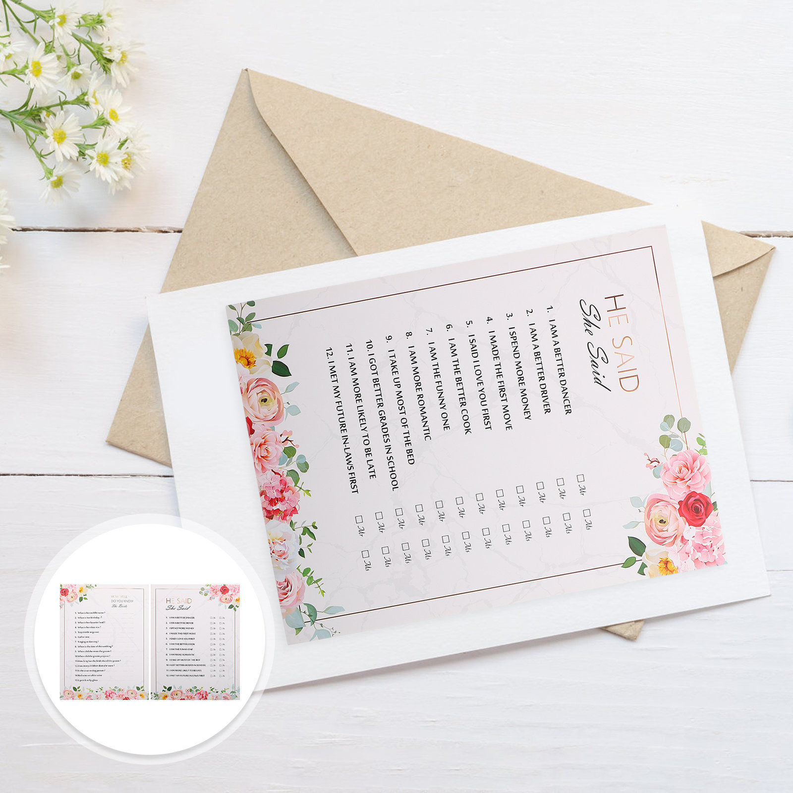 20 stuks vraagspelkaarten boei - Party Games Bachelorette recensie en prijs